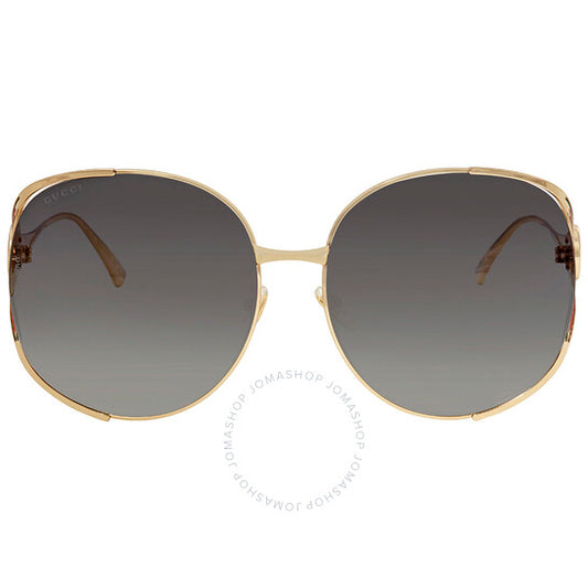 Gucci, Grey Gradient Oval Ladies Sunglasses