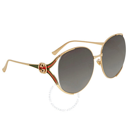 Gucci, Grey Gradient Oval Ladies Sunglasses