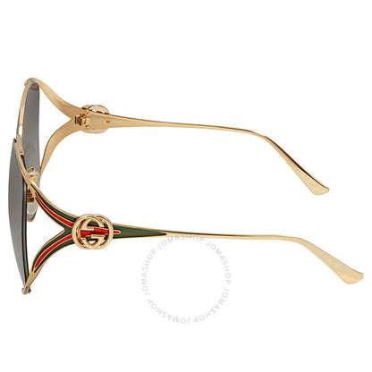 Gucci, Grey Gradient Oval Ladies Sunglasses