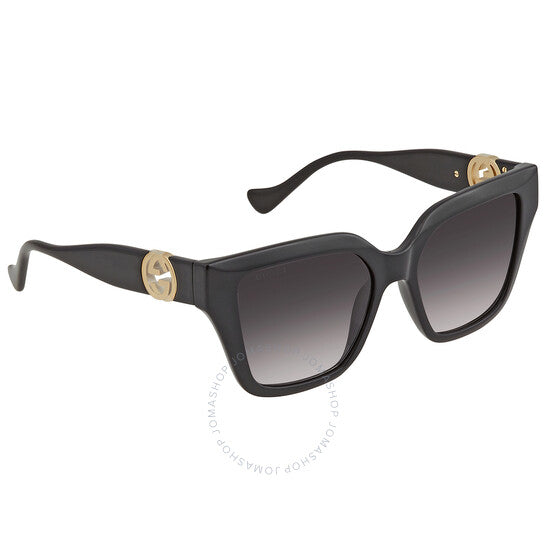 Gucci, Grey Gradient Square Ladies Sunglasses