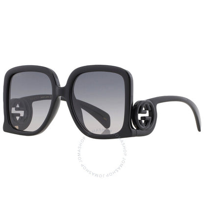 نظارات شمسية نسائية مربعة رمادية متدرجة من جوتشي