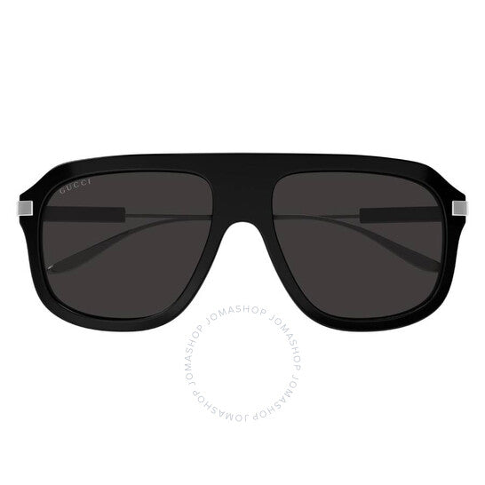 نظارات شمسية غوتشي نافيجيتور رمادية للرجال