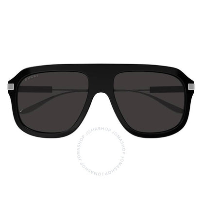 نظارات شمسية غوتشي نافيجيتور رمادية للرجال