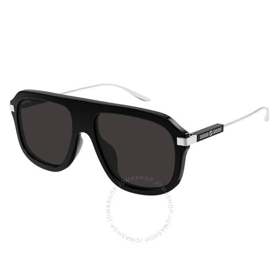 نظارات شمسية غوتشي نافيجيتور رمادية للرجال
