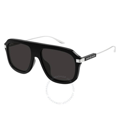 نظارات شمسية غوتشي نافيجيتور رمادية للرجال