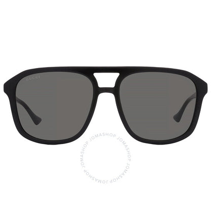 نظارات شمسية غوتشي نافيجيتور رمادية للرجال