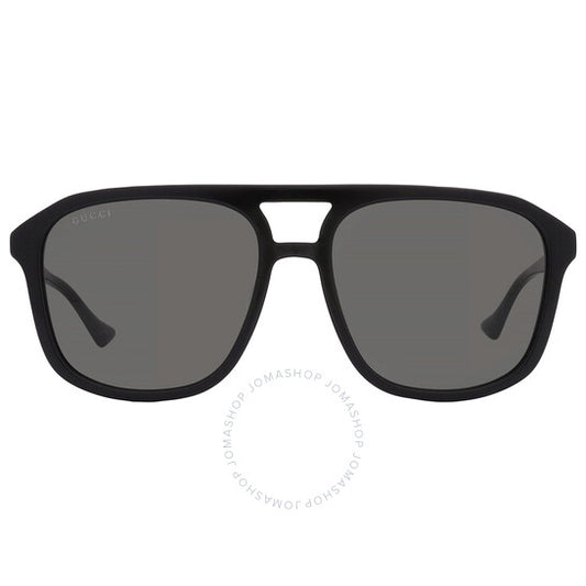 نظارات شمسية غوتشي نافيجيتور رمادية للرجال