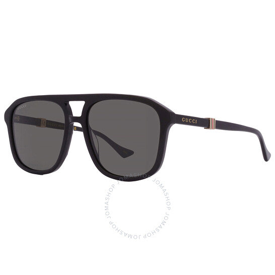 نظارات شمسية غوتشي نافيجيتور رمادية للرجال