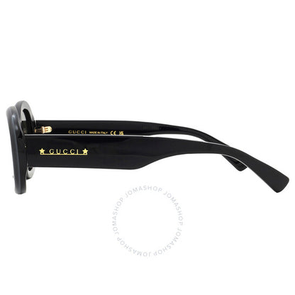 نظارات شمسية نسائية بيضاوية رمادية من غوتشي