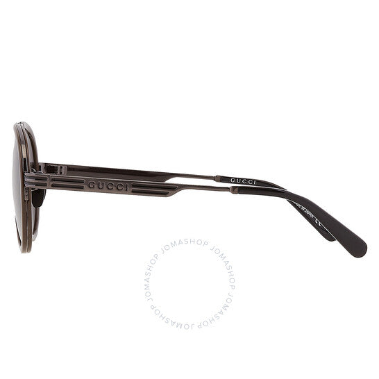 نظارات شمسية رجالية من جوتشي بايلوت رمادية اللون