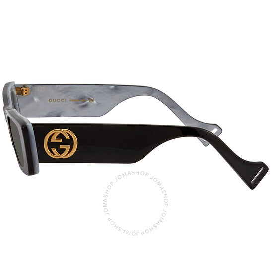 Gucci, Grey Rectangular Ladies Sunglasses