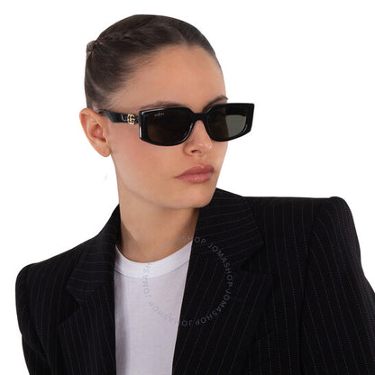 Gucci, Grey Rectangular Ladies Sunglasses