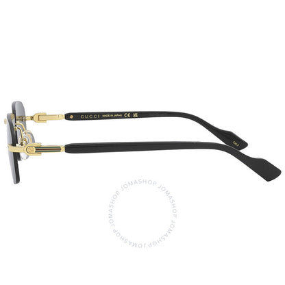 نظارة شمسية رجالية مستطيلة رمادية من جوتشي