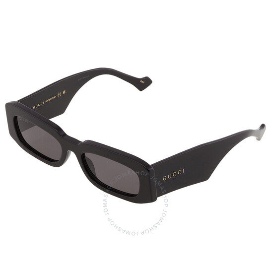 نظارة شمسية رجالية مستطيلة رمادية من جوتشي