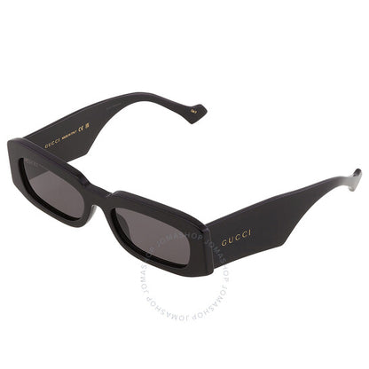 نظارة شمسية رجالية مستطيلة رمادية من جوتشي