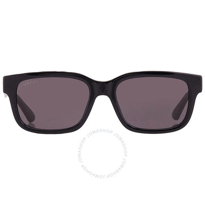 نظارة شمسية رجالية مستطيلة رمادية من جوتشي