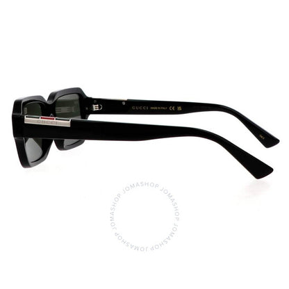 نظارة شمسية رجالية مستطيلة رمادية من جوتشي