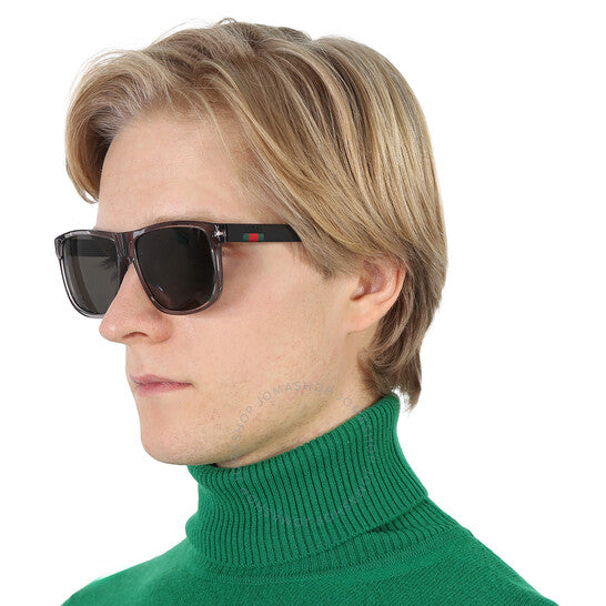 نظارات شمسية رجالية مربعة رمادية من جوتشي