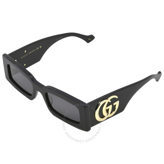 Gucci, Grey Rectangular Sunglasses