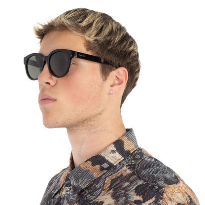 Gucci, Grey Round Men's Sunglasses
