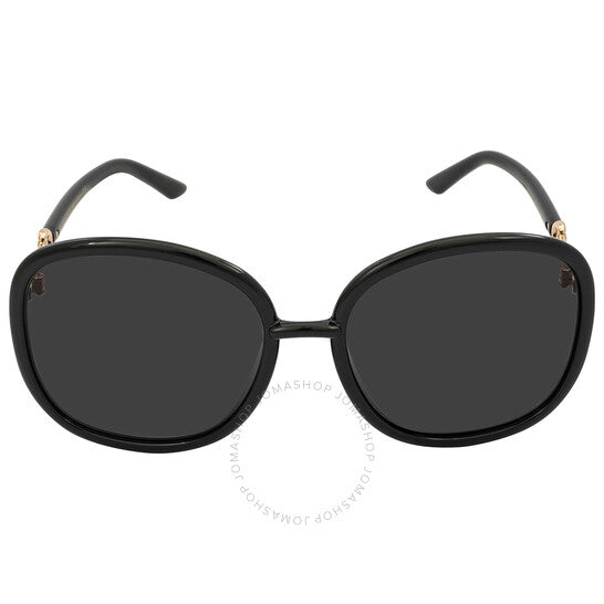 نظارات شمسية مربعة رمادية للنساء من غوتشي