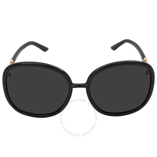 نظارات شمسية مربعة رمادية للنساء من غوتشي