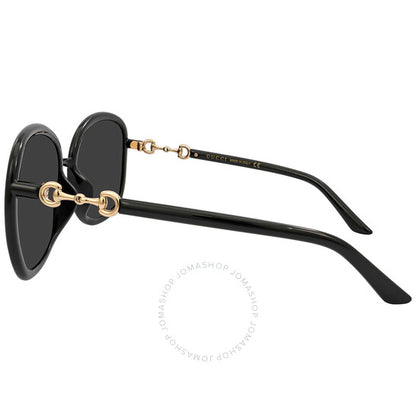 نظارات شمسية مربعة رمادية للنساء من غوتشي