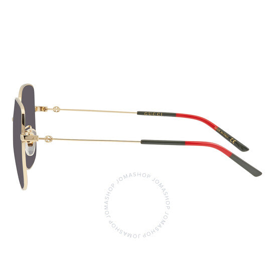 نظارات شمسية مربعة رمادية للنساء من غوتشي