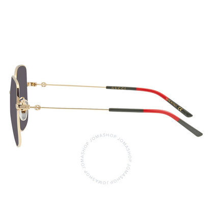 نظارات شمسية مربعة رمادية للنساء من غوتشي