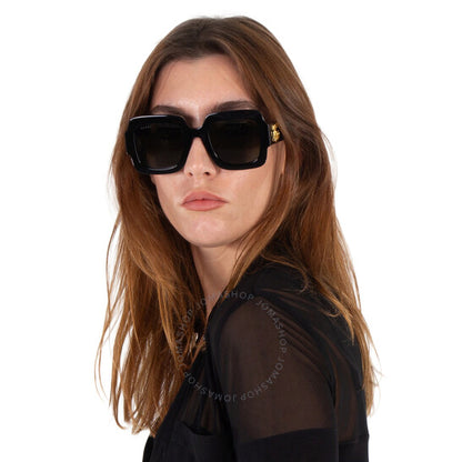 Gucci, Grey Square Ladies Sunglasses