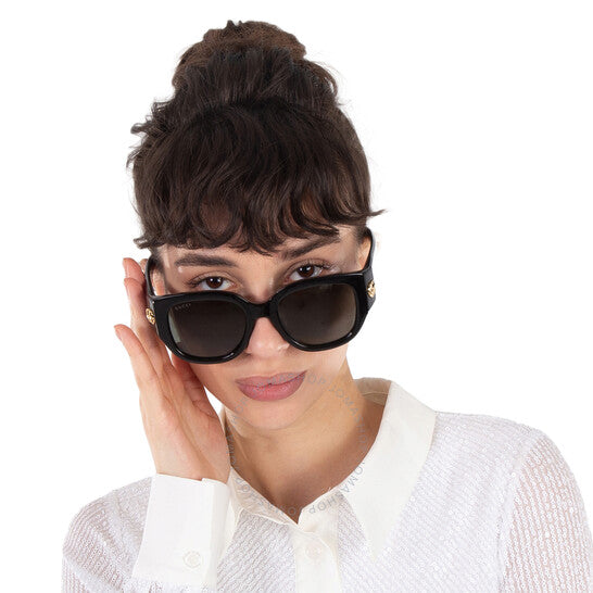 Gucci, Grey Square Ladies Sunglasses