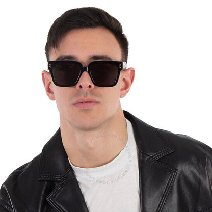 نظارات شمسية رجالية مربعة رمادية من جوتشي