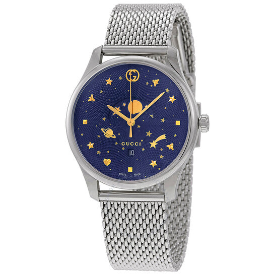 Gucci, G-Timeless Blue Motifs Dial Men's Watch