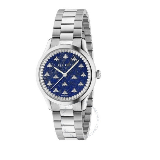 Gucci, G-Timeless Watch With Bees Blue Dial Ladies Watch