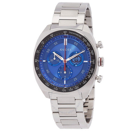Gucci, Interlocking G Chronograph Quartz Blue Dial Men's Watch