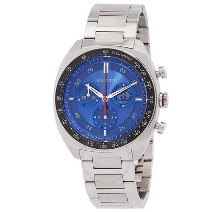 Gucci, Interlocking G Chronograph Quartz Blue Dial Men's Watch