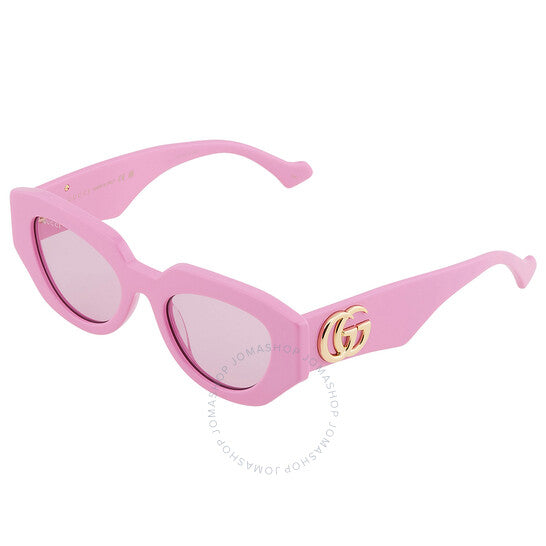 غوتشي، نظارة شمسية نسائية هندسية باللون الوردي