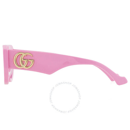 غوتشي، نظارة شمسية نسائية هندسية باللون الوردي