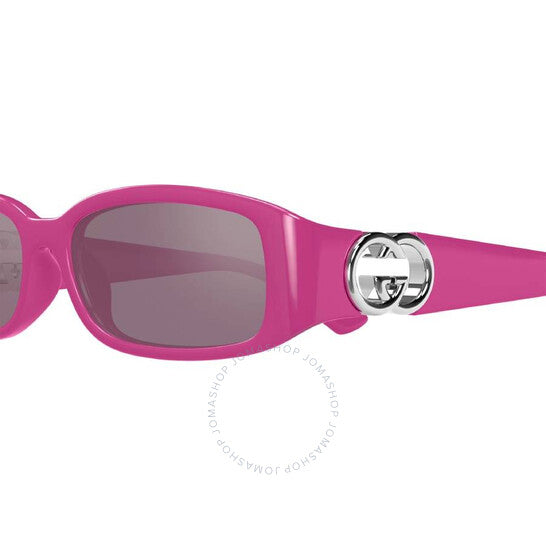 غوتشي، نظارة شمسية نسائية مستطيلة وردية اللون