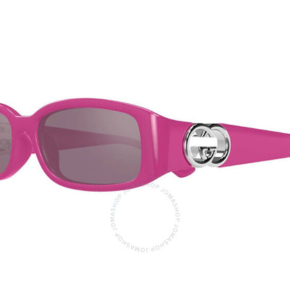 غوتشي، نظارة شمسية نسائية مستطيلة وردية اللون