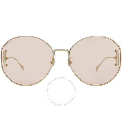 Gucci, Pink Round Ladies Sunglasses