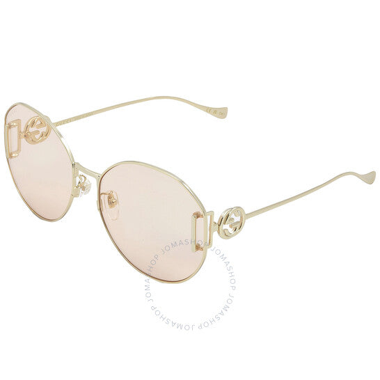 Gucci, Pink Round Ladies Sunglasses