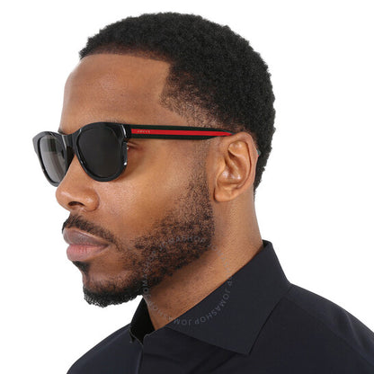 Gucci, Polarized Grey Square Men's Sunglasses GG0003S 006 52