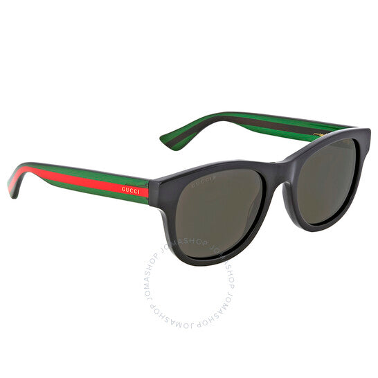 Gucci, Polarized Grey Square Men's Sunglasses GG0003S 006 52