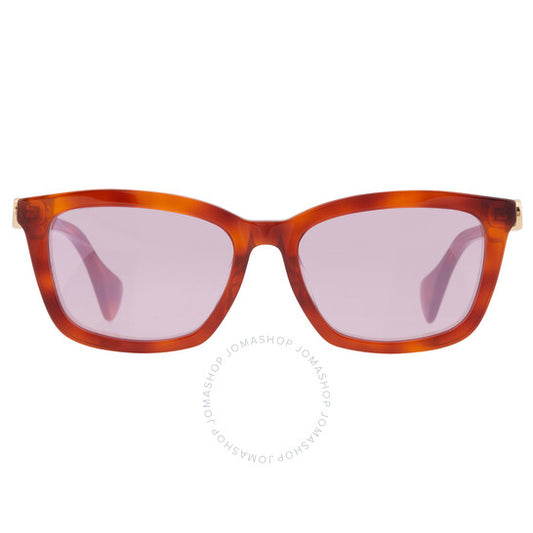 Gucci, Violet Mirror Square Ladies Sunglasses