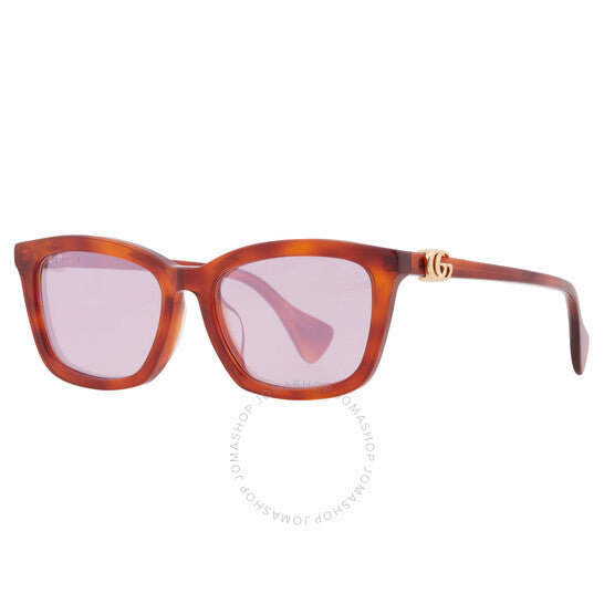 Gucci, Violet Mirror Square Ladies Sunglasses