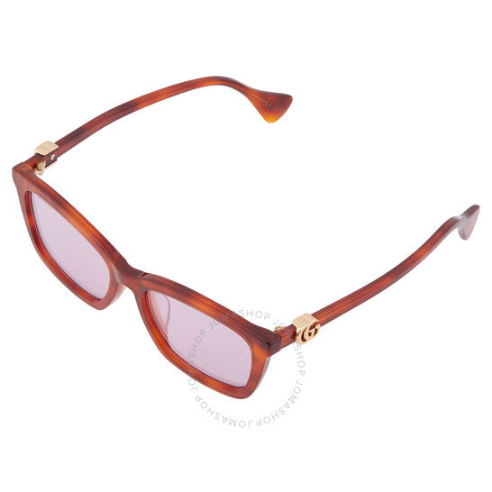 Gucci, Violet Mirror Square Ladies Sunglasses