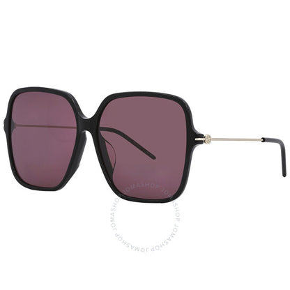 نظارات شمسية رياضية نسائية من غوتشي، بنفسجية