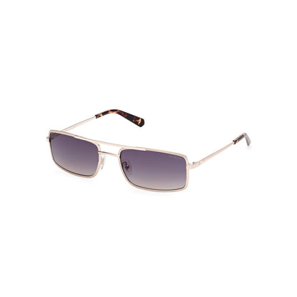 Blue Gradient Rectangular Men's Sunglasses