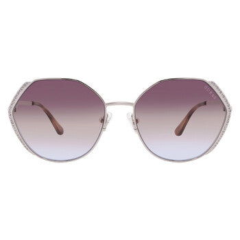 Brown Gradient Geometric Ladies Sunglasses